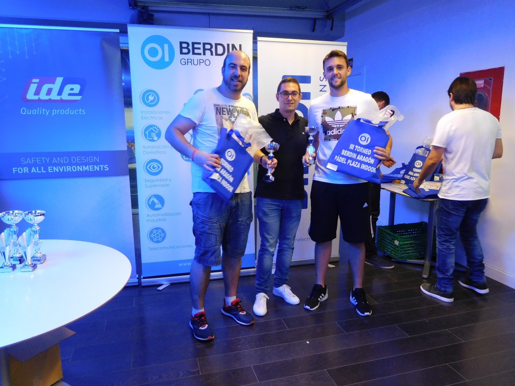 Ganadores III Torneo Pádel Berdin Aragón