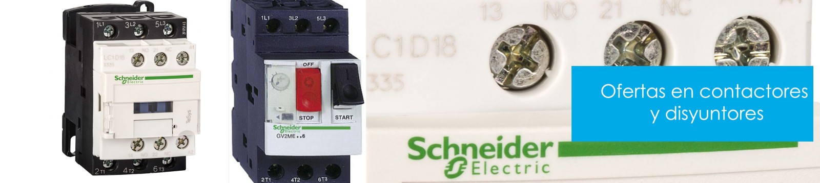 Promoción contactores y disyuntores Schneider