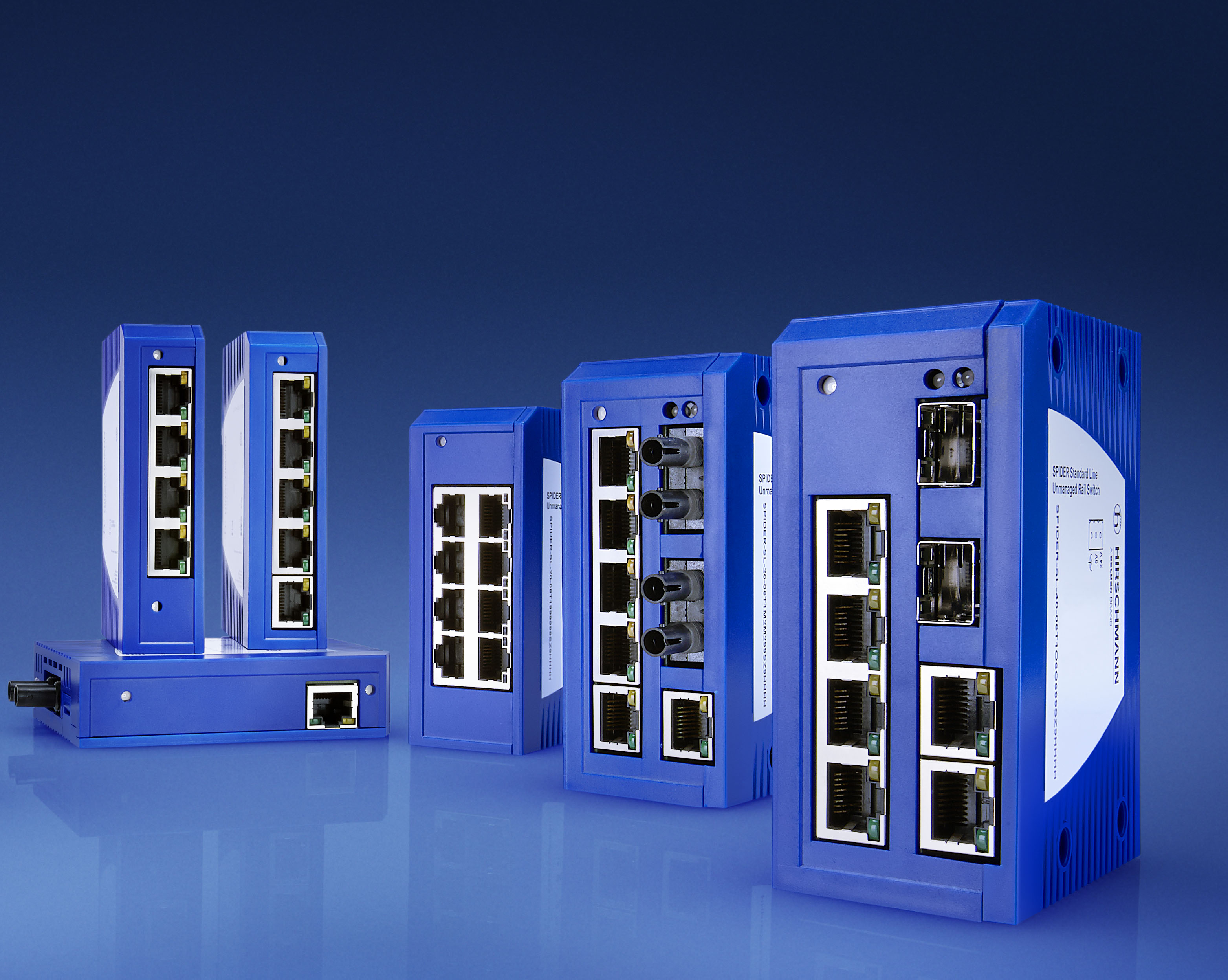 Promoción en switches industriales sin gestión Spider III Hirschmann