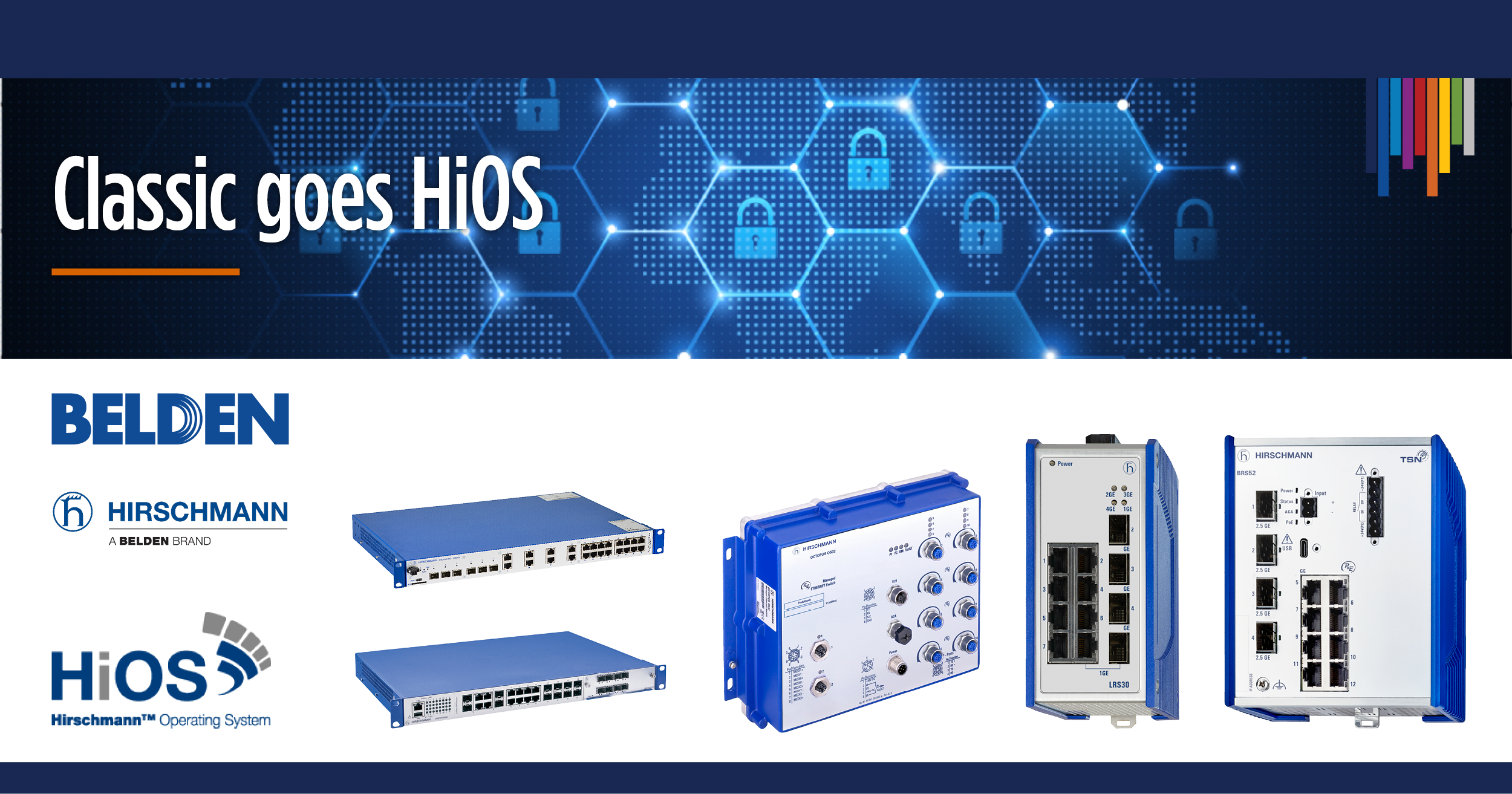 Dispositivos Hirschmann equipados con HiOS 