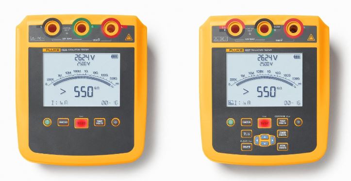 Comprobadores de aislamiento 1535 y 1537 de Fluke