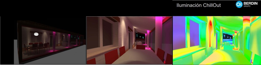 Ejemplo de un proyecto de iluminación Chill Out para un chalet