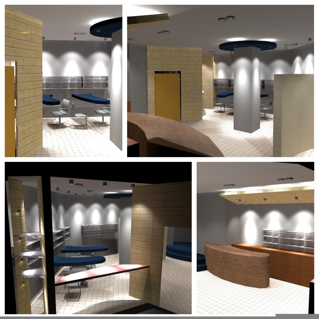 Renders proyecto de iluminación comercial